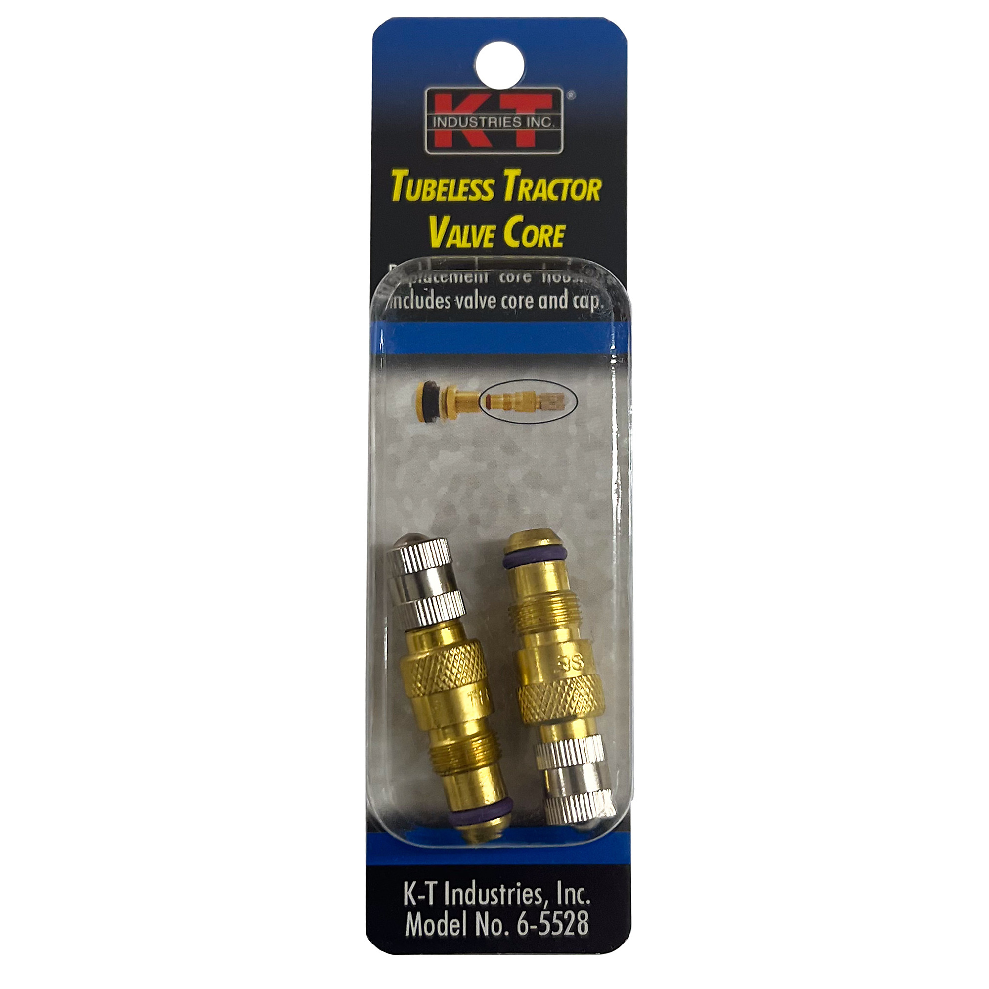 K-T Industries Tubeless Fast Flow Core — 2 Pk, Large Bore, Model# 6-5528